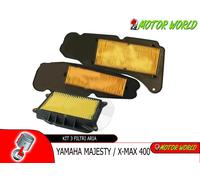 KIT 3 FILTRI ARIA YAMAHA MAJESTY 400 2004 2005 2006 2007 2008 YP400 YP