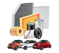 Kit 3 Filtri BOSCH Adatto per SMART 453 Fortwo/Forfour - RENAULT Twingo III 1.0