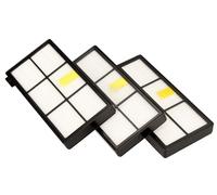 Kit 3 Filtri Hepa Aria per Aspirapolvere Irobot Ricambi Polvere Roomba 800 900