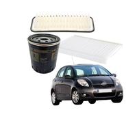 KIT 3 FILTRI TAGLIANDO COMPATIBILE CON TOYOTA YARIS 1.0 BENZINA