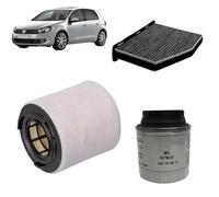 Kit 3 filtri tagliando Originali per Volkswagen Golf 6 VI 1.4 TSI