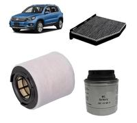 Kit 3 filtri tagliando Originali per Volkswagen Tiguan 5N 1.4 TSI 2007+