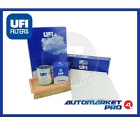 KIT 3 FILTRI UFI FILTERS FIAT IDEA 1.2 16V 1200 CC 59 KW 80 CV 1242 CC DAL 2004