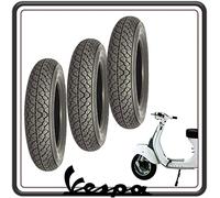 KIT 3 GOMME COPERTONE COPERTONI PNEUMATICI BATTISTRADA COPERTURA COPERTURE COMPATIBILI PER PIAGGIO VESPA 125 PRIMAVERA - VESPA 50 SPECIAL - VESPA PK TUTTI I MODELLI - VESPA ET3.