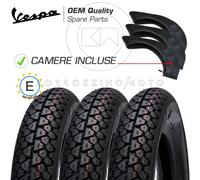 KIT 3 GOMME RUOTE 3.50.10 + CAMERA VESPA PX 125 150 200