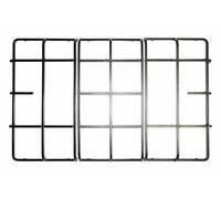 Kit 3 griglie Electrolux Rex Aeg Zanussi in ferro smaltato nero opaco 3546358023-3546357033 - 3546357041 per cucina piano cottura 5 fuochi - P6771/KIT
