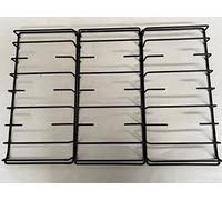 kit 3 griglie in filo smaltate design nuovo per piano cottura a gas 5 fuochi da 70 cm GRF 432 COMPATIBILE CON SMEG (MADE IN ITALY)