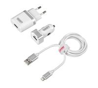 Kit 3 in 1 Lightning Fast Charge 12/24V + 230V • Caricatore Usb da rete (2400 di