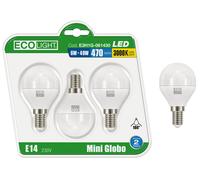 Kit 3 Lampadine a LED miniglobo E14 EcoLight