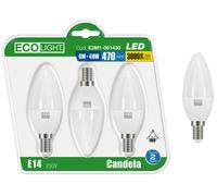 Kit 3 Lampadine a LED oliva E14 EcoLight