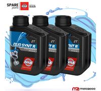 KIT 3 LITRI OLIO MISCELA 2T NILS 100% SINTETICO DUO SYNT R ZIP BOOSTER AEROX SP