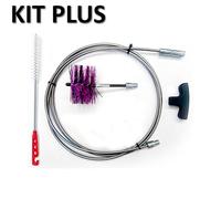 Kit 3 mt pulizia canna fumaria tubi pellet Ø 80 INOX professionale scovolo snod