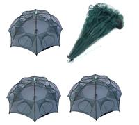 Kit 3 Nasse Trappole Rete 8 Ingressi Cattura Pesci Granchi Gamberi Seppie tp