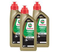 KIT 3 OLIO CASTROL POWER-1 10W-40 ULTIMATE 4T SPECIFICO PER MOTO 4 TEMPI