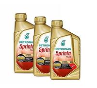 Kit 3 Olio Petronas Sprinta t900 100% Synth Olio Miscela 2 Tempi 3 Litri per Vespa