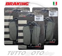 KIT 3 PASTIGLIE FRENO ANT-POST TRIUMPH TIGER 955i 2000-2004 FINO A TELAIO 198874
