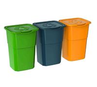 KIT 3 PATTUMIERE ECO3 PER RACCOLTA DIFFERENZIATA LT.50 ART.429 - 3 pezzi DEA ...