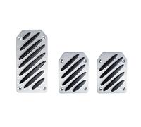 Pedali Black Stripe 3 in alluminio satinato con inserti gomma anti scivolo