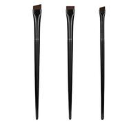 Kit 3 Pennelli: Eyeliner Ultra Sottile e Ombretto Sopracciglia | Setole sintetiche morbide, impugnatura ergonomica, controllo preciso per archi e ali nette.