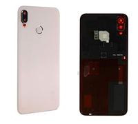 KIT 3 PEZZI Copri Batteria + biadesivo + lente compatibile Per HUAWEI P20 LITE (2018) ANE-LX1 / ANE-L21 / LX2 Vetro Posteriore Cover Retro Scocca completa adesivo + lente obbiettivo (Bianco)