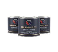 Kit 3 Pezzi Ferroplus Gel Smalto Antiruggine Grigio Grafite 750 ml