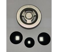 KIT 3 PIATTELLI + SPARTIFIAMMA TRIPLA CORONA GHIACCIATA (2 MEDI UGUALI E 1 PICCOLO), COMPATIBILI CON PIANI COTTURA SMEG (NON ORIGINALI, MADE IN ITALY) KIT B5338