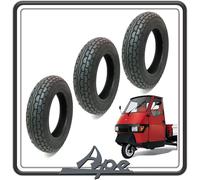 KIT 3 PNEUMATICO PNEUMATICI COPERTONE COPERTONI GOMMA GOMME COPERTURE COMPATIBILI PER PIAGGIO APE 50 TUTTE LE VERSIONI - VESPA PX TUTTI I MODELLI - VESPONE - VESPA ARCOBALENO.