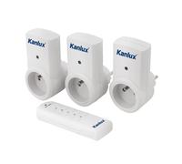 kit 3 prese radiocomandate elettriche telecomandate a distanza telecomando