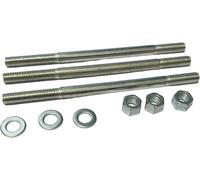 Kit 3 Prigionieri Dadi Rondelle M7 Misure 7 X 120 Mm per Cilindro Motore Carter