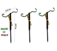 kit 3 reggicanna da pesca poggia canne fondo lago fiume carpa trota reggi canna