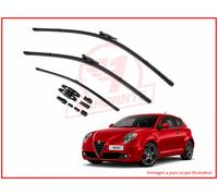KIT 3 SPAZZOLE TERGICRISTALLO per ALFA ROMEO MITO Anteriori Posteriore FLAT