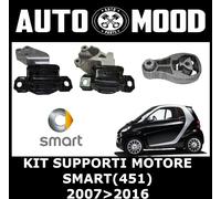 KIT 3 SUPPORTI MOTORE ANTERIORI + POSTERIORI SMART (451) 1.0 - 800 CDI 2007-2016