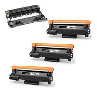KIT 3 TONER BROTHER TN 2510XL + DRUM DR 2510 BK Nero 3000 Pagine