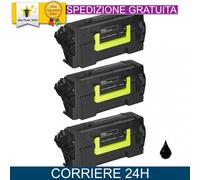 Kit 3 toner compatibile Lexmark 58D2000