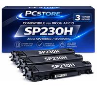 KIT 3 Toner SP230 / SP230H Compatibile per Ricoh Aficio SP 230DN SP230DNw SP231
