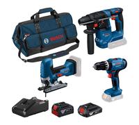 Kit 3 utensili a batteria Bosch Professional GSB/GST/GBH 18 V