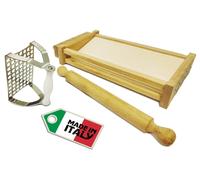 Kit 3 Utensili da cucina stampo per polpettine + chitarra taglia pasta + mattare