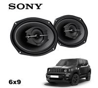 Kit 3 Vie Casse Altoparlanti Sony Anteriori o Posteriori 6x9 per Jeep Renegade