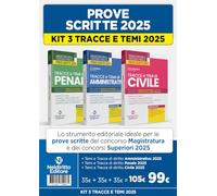 Kit 3 volumi Temi e tracce per il concorso in magistratura 2025