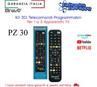 Bravo Techno 3 92602666 Telecomando Programmabile A 3 Banchi Di Memoria Per TV / Vcr / Dvd Player / Dtt / Sky