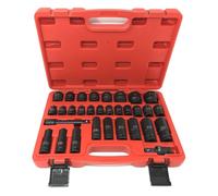 KIT 32 BUSSOLE PER AVVITATORE PNEUMATICO 1/2" BUSSOLA ADATTATORE IMPATTO