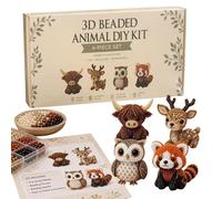 Kit 3D Animali Con Perline Fai Da Te Set Di Perline 3D Fatto A Mano Con