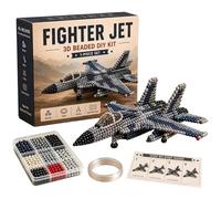 Kit 3D per Puzzle Manuale con Perline Decorazioni 3D Barca Elicottero Fatte | Kit Perline Per Ricamo Caccia Armato Per Festa di Compleanno, Vacanze, Casa, Orecchini, Hobby I