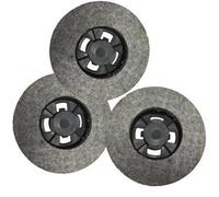Kit 3pz Spazzola Con Disco Feltro A Gancio Universale Lucidatrice Adattabili