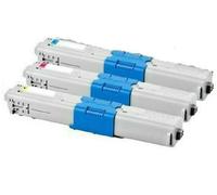 KIT 3TONER COLORI C/Y/M COMPATIBILI OKI EXECUTIVE x ES5431 ES3452 5462 NEW CHIP