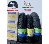 KIT 3x 3.00-10 42J MICHELIN S83 DOT 2025 + 3 CAMERE D'ARIA VESPA PIAGGIO GOMM