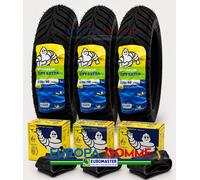 KIT 3X 3.00-10 50J MICHELIN CITY EXTRA DOT 2026/25 + CAMERE D'ARIA PIAGGIO VESPA