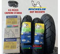 KIT 3x 3.00-10 50J MICHELIN S1 DOT 2026/25 + 3 CAMERE D'ARIA PER VESPA PIAGGIO