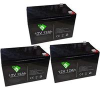 KIT 3X BATTERIA AL PIOMBO CICLICA 12V 12AH RICARICABILE PER BICI ELETTRICHE 36V 12AH