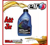 KIT 3X LITRO OLIO ELF SCOOTER MISCELA 2T ARC EN CIEL